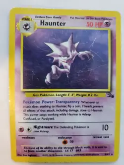 Haunter Fossil Holo Pokemon Card Base Jungle WOTC - Image 1