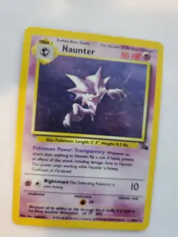 Haunter Fossil Holo Pokemon Card Base Jungle WOTC - Image 3