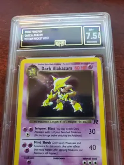 Dark Alakazam Team Rocket Holo Pokemon Card Base WOTC PSA BGS GMA 7.5 NM + - Image 5