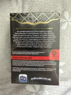 1x Sealed Pokemon TCG Scarlet & Violet Paldean Fates Booster Bundle NEW & SEALED - Image 4