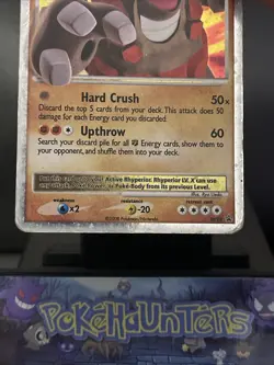 Pokemon Card Rhyperior Lv.X DP29 Rare Holo Diamond & Pearl Promo Played 5 - Image 3