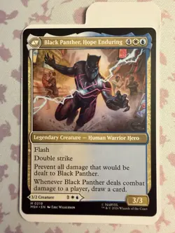 King T'Challa Marvel Super Heroes Regular Mtg Magic The Gathering MTG Mythic 219 - Image 2