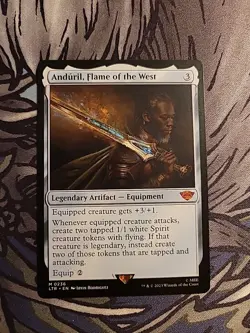 Anduril, Flame of the West Universes Beyond: the Lord of the Rings MTG NM - Image 1