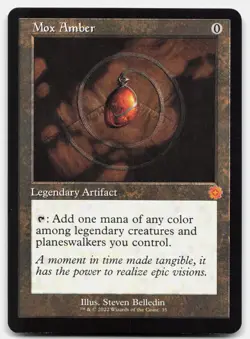 Mox Amber - NM - BRO BRR The Brothers' War Retro Frame Artifacts #35 - MTG Magic - Image 1
