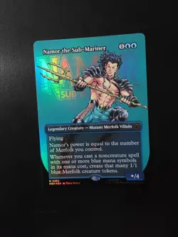 Namor the Sub-Mariner Borderless 362 Marvel Super Heroes Magic Gathering Foil - Image 2