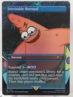 *FOIL* Secret Lair: SpongeBob Inevitable Betrayal 1935 Internet Sensation MTG - Image 1