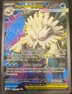 The Pokemon Company Evolutions Mega Abomasnow EX 157/132 Secret Rare FA Holo EN - Image 1