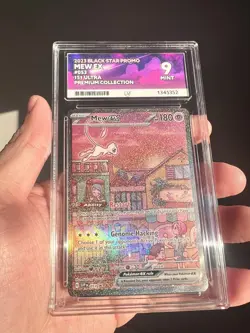 The Pokemon Company Mew ex 053 SVP Scarlet & Violet Promo Holo EN ACE 9 MINT🔥 - Image 3