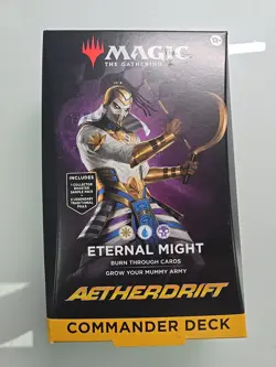Magic the Gathering (MTG) - Aetherdrift Commander Deck - Eternal Might - Image 1