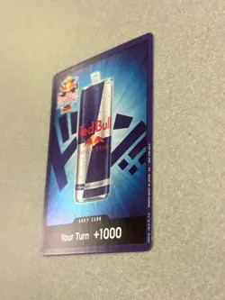Red Bull Double DON!! Blue Foil Card Promo Card One Piece TCG Tournament - Image 2