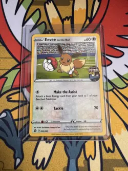 Eevee On the Ball Promo Card Futsal 002/005 Pokemon TCG sword and shield promo - Image 1