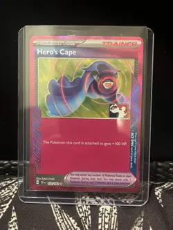 Pokemon Hero’s Cape Tyranitar Ex Prize Pack Stamp TCG Card - Image 2