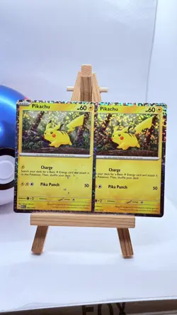 2x Pokemon Pikachu TCG 2024 McDonalds Promo Card 002/015 HP60 LP - Image 1