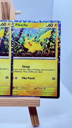 2x Pokemon Pikachu TCG 2024 McDonalds Promo Card 002/015 HP60 LP - Image 3
