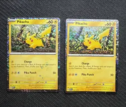 2x Pokemon Pikachu TCG 2024 McDonalds Promo Card 002/015 HP60 LP - Image 4