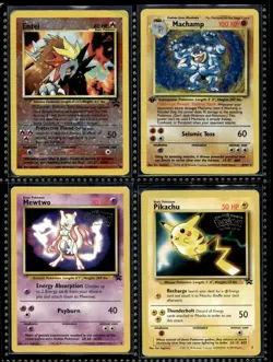 Vtg Pokemon Card Lot WOTC Black Star Promo Holo Rare Binder Collection WB Movie - Image 1