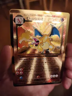 Pokemon TCG Celebrations Gold Metal Charizard UPC Promo Card in Good condition - Image 2