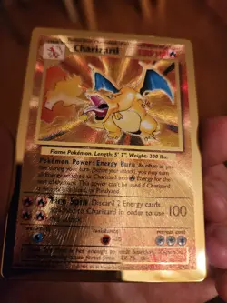 Pokemon TCG Celebrations Gold Metal Charizard UPC Promo Card in Good condition - Image 3