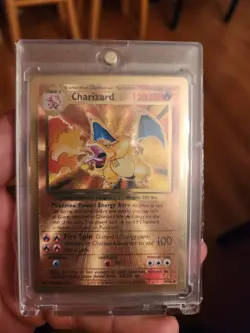 Pokemon TCG Celebrations Gold Metal Charizard UPC Promo Card in Good condition - Image 4