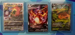 Pokemon TCG Charizard UPC Promo 3 Card Set SWSH260 SWSH261 SWSH262 VMAX VSTAR - Image 1