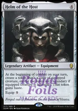 Helm of the Host 1x FOIL DOM MTG Dominaria Rare MINT artifact - Image 1