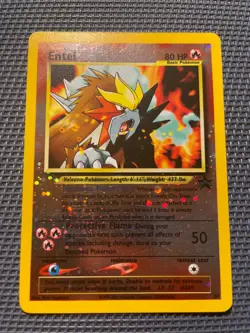 Pokemon Entei 34 Promo Wizards Black Star Promos Reverse Holo LP/MP - Image 1