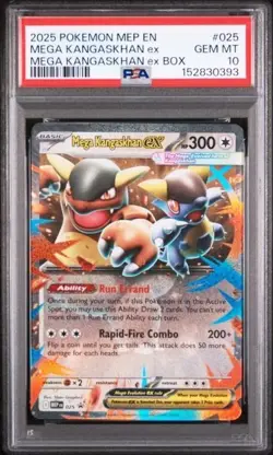 MEGA KANGASKHAN EX #025 PSA 10 • 2025 POKEMON MEP EN ME BLACK STAR PROMO - Image 1