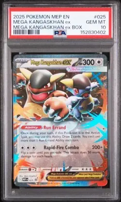 MEGA KANGASKHAN EX #025 PSA 10 • 2025 POKEMON MEP EN ME BLACK STAR PROMO - Image 3