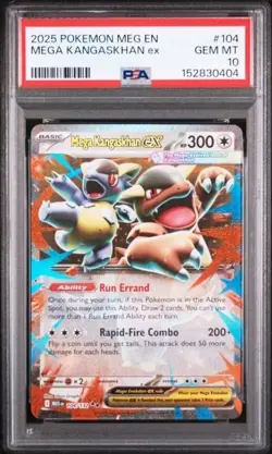 MEGA KANGASKHAN EX #025 PSA 10 • 2025 POKEMON MEP EN ME BLACK STAR PROMO - Image 5