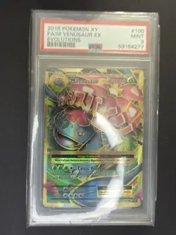 Pokemon TCG Evolutions M Venusaur EX 100/108 Full Art Holo Ultra Rare EN PSA 9 - Image 1