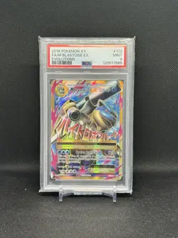 Pokemon M Blastoise EX Full Art 102/108 XY Evolutions #102 Mega MINT PSA 9 - Image 1