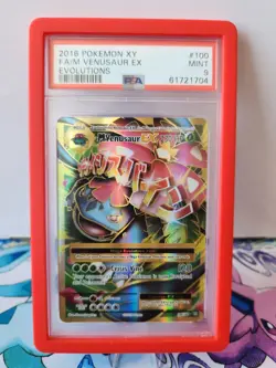 PSA 9 M Venusaur EX Full Art 100/108 XY Evolutions Pokemon Card Mint - Image 1