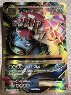 Pokemon TCG HP Mega Venusaur EX Evolutions 100/108 Holo Full Art - Image 1