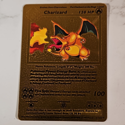 Pokemon TCG Charizard Base Set 4/102 Metal Full Art Foil 120 HP English 1999 - Image 1