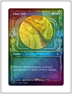 1x Filter Out, Halo Foil, March Aftermath, Magic MTG NM - Image 1