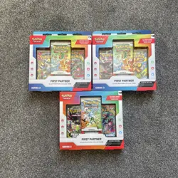 Pokemon TCG: First Partner Illustration Collection x 3 Series, 2 and 2x 3 - Image 1