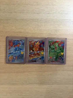 Pokemon First Partner Illustration Collection Series 3 FULL SET OF 9 CARDS - Image 2
