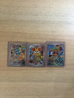 Pokemon First Partner Illustration Collection Series 3 FULL SET OF 9 CARDS - Image 3