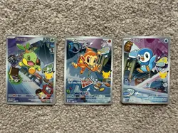 Pokemon TCG First Partner Illustration Collection Series 1 Gen 4 Sinnoh Starters - Image 1