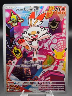 Pokemon TCG Scorbunny 053 Black Star Promo First Partners Collection Series 2 NM - Image 1