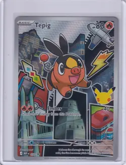 Tepig 050 MEP EN Pokemon First Partner Illustration Collection Series 2 - Image 1