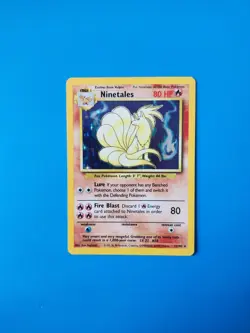 Pokemon TCG Ninetales 12/102 Base Set Holo Rare Vintage 1999 WOTC - Image 2