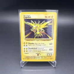 Pokemon TCG Zapdos Holo Rare Base Set 16/102 WOTC Vintage 1999 MP - Image 3