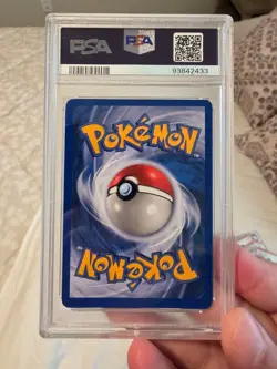 1999 Pokemon Alakazam 1/102 Base Set Holo PSA 8 NM-MT WOTC Vintage - Image 2