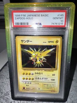Pokemon Japanese Basic Vintage 1996 Base Set Zapdos Holo #145 - PSA 10 - 🌀 - Image 1