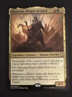 1x Foil Hazezon, Shaper of Sand (32) Commander Dominaria United LP MTG Magic x1 - Image 1
