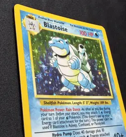 Pokemon Base Set Blastoise 2/102 Holo Unlimited WOTC Vintage LP/MP Read - Image 4