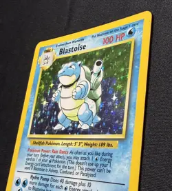 Pokemon Base Set Blastoise 2/102 Holo Unlimited WOTC Vintage LP/MP Read - Image 5