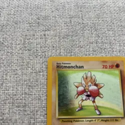 Pokemon TCG Hitmonchan 7/102 Base Set Holo Rare Card WOTC Vintage - Image 2