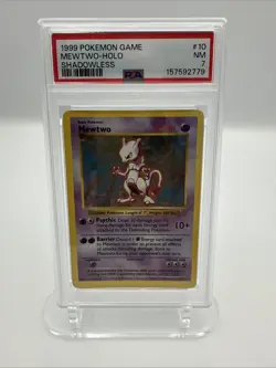 Pokemon 1999 TCG Mewtwo Holo Base Set 10/102 PSA 7 *2026 New Cert* - Image 2